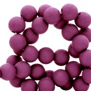 Acryl kralen matt 4mm Mulberry purple